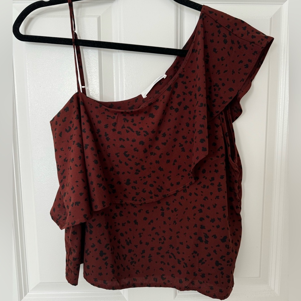 Heatherly Blouse Tank S Black/Brown